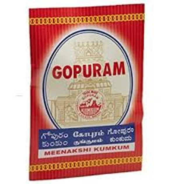Gopuram Kumkum - గోపురం కుంకుమ - 40g ( Red )