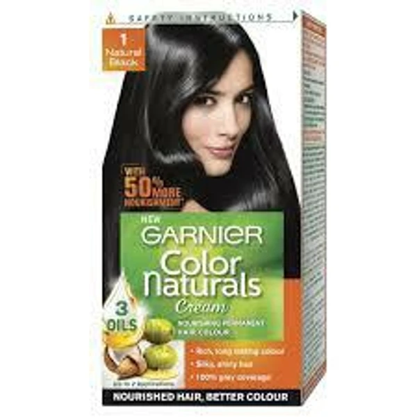Garnier Color Naturals - గార్నిర్ కలర్ నాచురల్స్ - 70ml+60g Natural Black