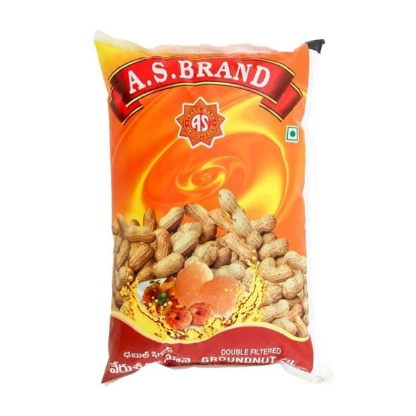 A S Ground Nut Oil - A S శెనగ నూనె - 1 lt
