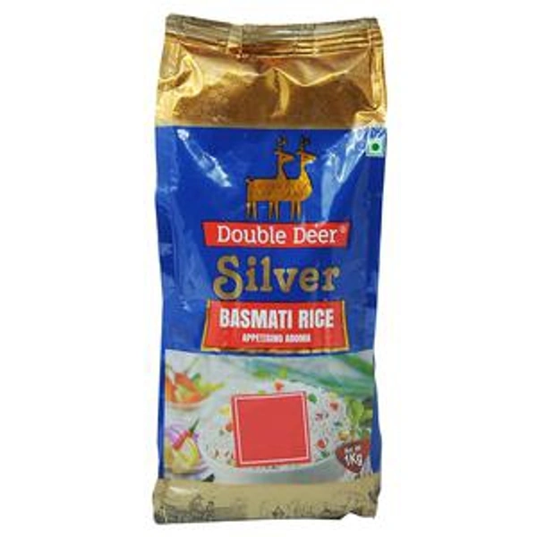 Double Deer  பாஸ்மதி அரிசி Silver  - 1kg 