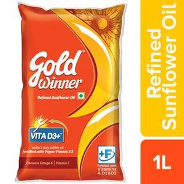 Gold Winner  Sun Flower Oil  - 1liter 