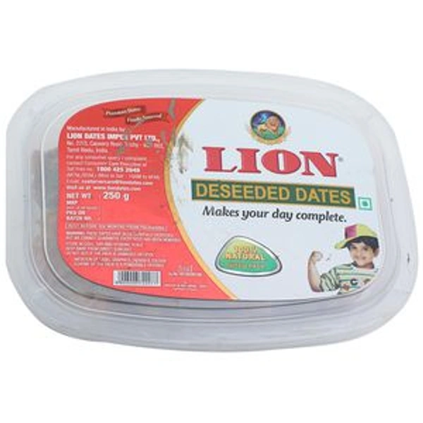 Lion  DeSeeded DATES,தோல் எடுத்த பேரீத்தம் பழம்  - 500 grams 
