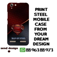 STEEL MOBILE CASE +PRINT  - 1no 