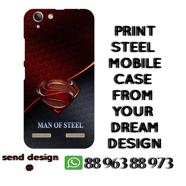 STEEL MOBILE CASE +PRINT  - 1no 