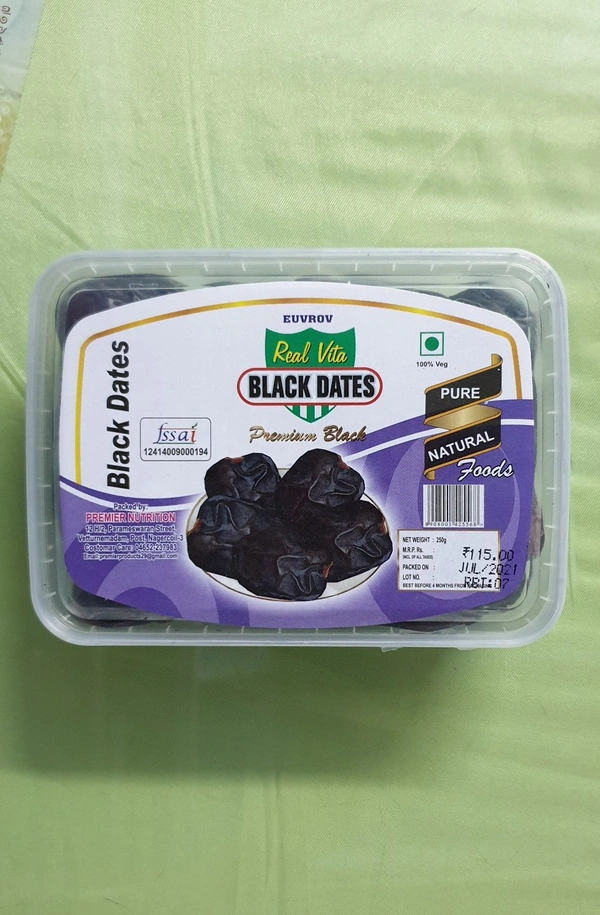 Real Box Black Dates - கருப்பு பேரீட்சை 📦 - 250gm