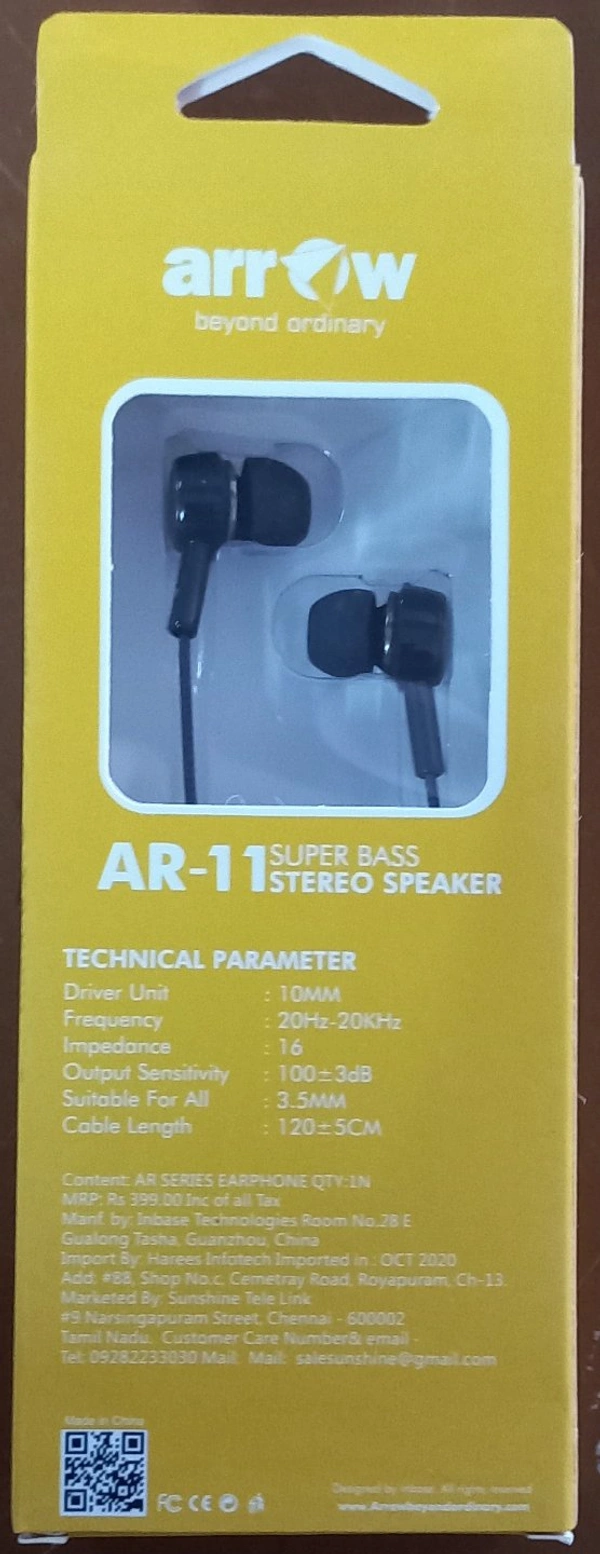 Arrow Stereo Bass AR-11 ஆரோ ஸ்டீரியோ பாஸ் - Black