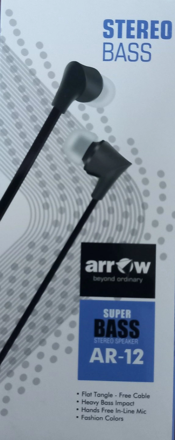 Arrow Stereo Bass AR-12 ஆரோ ஸ்டீரியோ பாஸ் - black, Red, sea Blue.