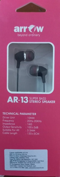 Arrow Stereo Bass AR-13 ஆரோ ஸ்டீரியோ பாஸ் - Black