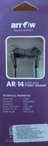 Arrow Loud Sound AR-14 ஆரோ லவ்டூ  சவுண்ட் - Black