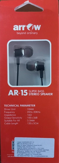 Arrow Extra Bass AR-15 ஆரோ எக்ஸ்ட்ரா பாஸ் - Black