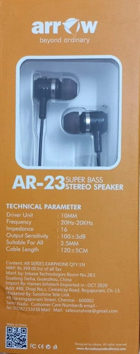 Arrow Heavy Bass AR-23 ஆரோ ஹெவி பாஸ் - Black
