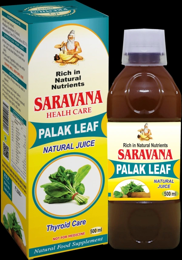 Saravana Palak Leaf - பாலக்கீறை சாறு - 500ml