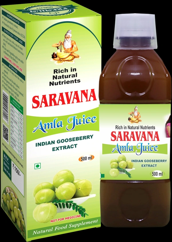 Saravana Amla Drink - நெல்லி சாறு - 500ml