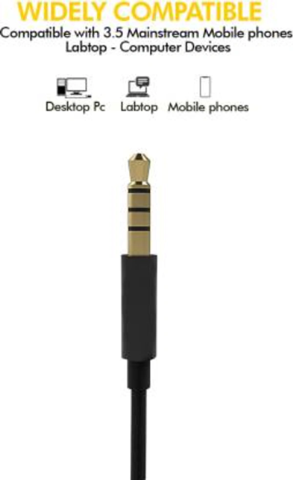 Inbase M5 Wired Headset   - BLACK