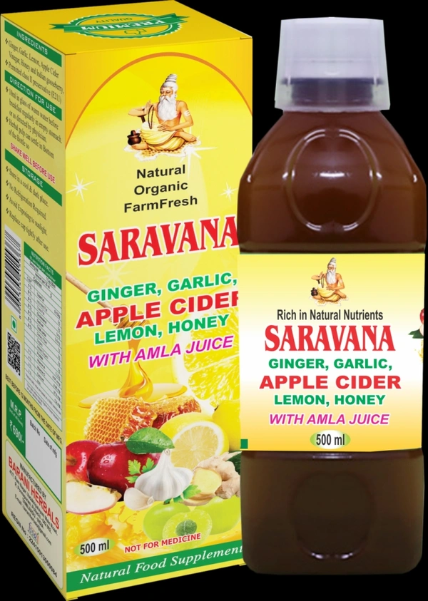 Saravana Apple Cider - Vinegar - 500ml