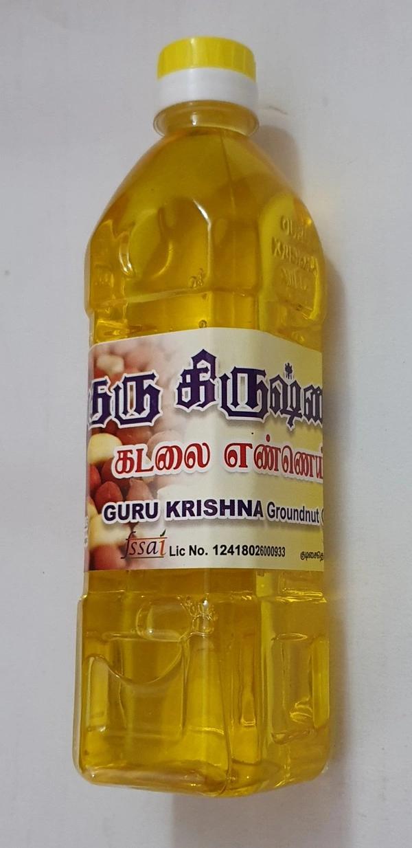 Guru Krishna  Groundnut Oil - கடலை எண்ணெய் - 500ml