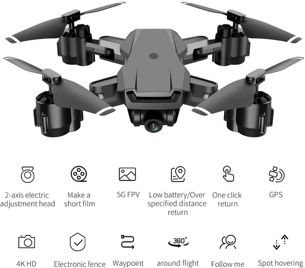 Gd-118 Professional Drone Wifi Fpv Mavic 4k HD Camera With Remote Control