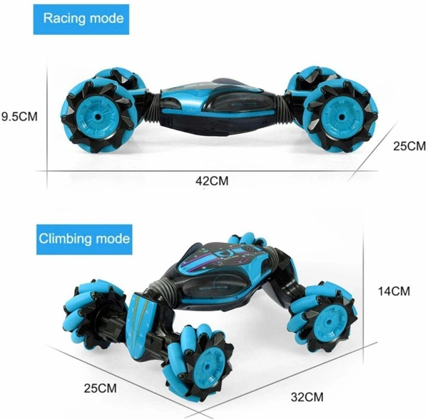 Gesture Control Microfiber Stunt Car, Pack Of 1, Multicolour  