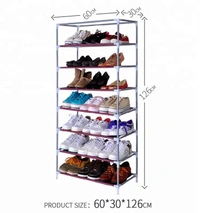 6 tier waterproof fabric DIY shoe storage cabinet