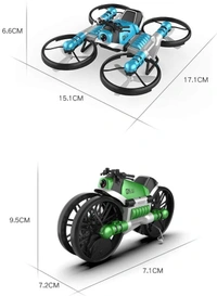 Arrowcraft 2 in 1 Bike Drone - Bike & Drone with Hand Operated Smart Watch Gravity Sensor for Kids  