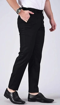 Oswal Mens Formal Trouser Pack OF2 Combo_BALENO_Black_Nevy_BB - 38, Baleno Black Navy