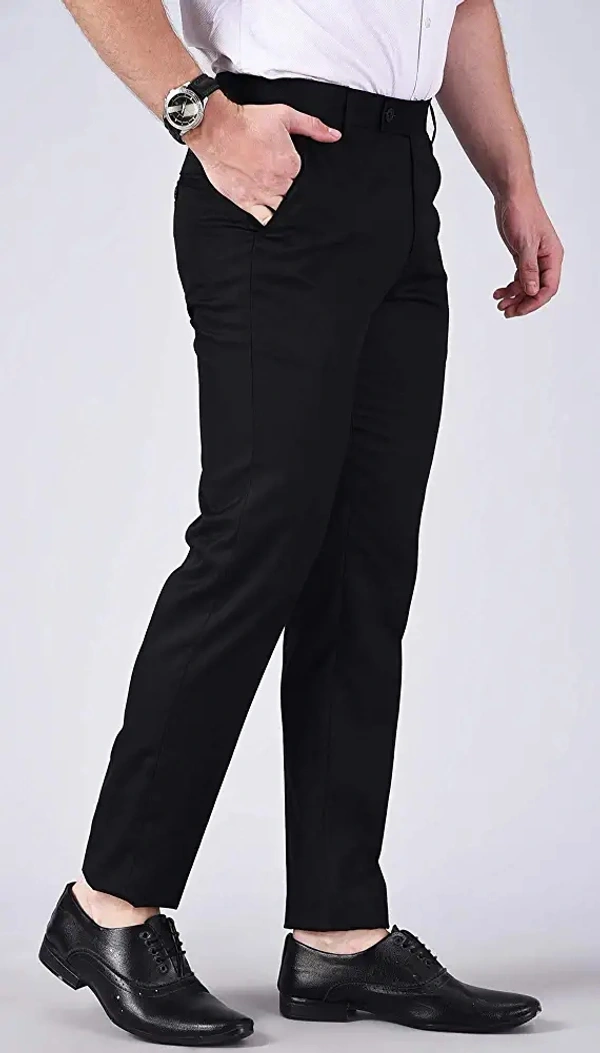 Oswal Mens Formal Trouser Pack OF2 Combo_BALENO_Black_Nevy_BB - 38, Baleno Black Navy