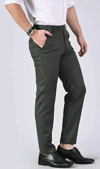 Oswal Mens Formal Trouser Pack OF2 Combo_BALENO_Black_Nevy_BB - 38, Baleno Black Navy