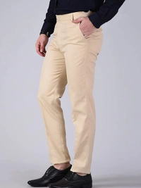 Oswal Mens Formal Trouser Pack OF2 Combo Baleno And White Coffee  - Baleno Black & White, 38