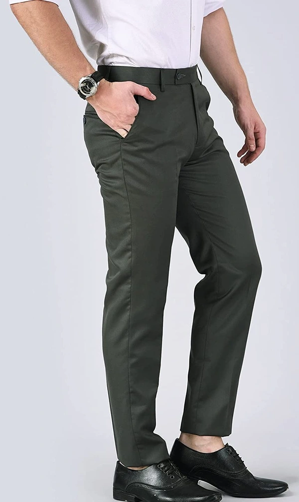 Oswal Mens Formal Trouser Pack OF2 Combo Baleno And White Coffee  - Baleno Black & White, 38