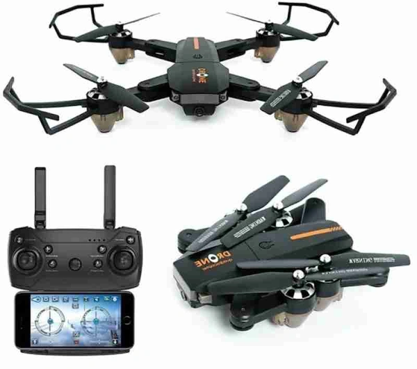 S Model Drone with 480p Photo/Video Wi-Fi Camera Remote Control App Control Multicolor