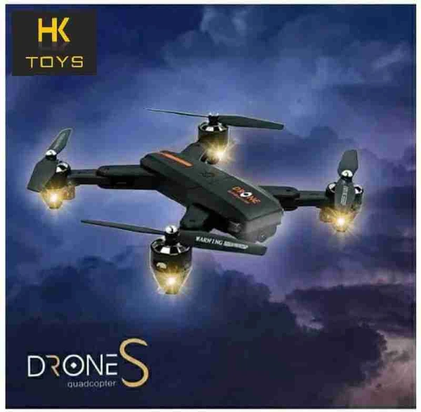 S Model Drone with 480p Photo/Video Wi-Fi Camera Remote Control App Control Multicolor