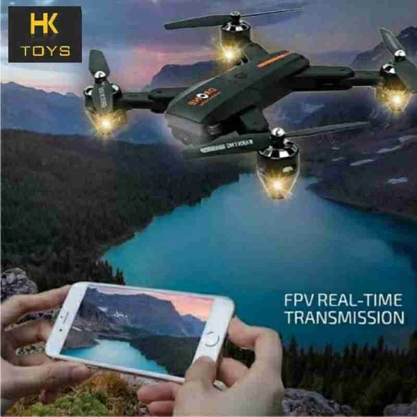 S Model Drone with 480p Photo/Video Wi-Fi Camera Remote Control App Control Multicolor