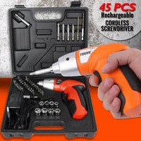 Automatic Screwdriver Machine M/C Set with 45 Pieces Bit Kit and Charging Adapter for Home
