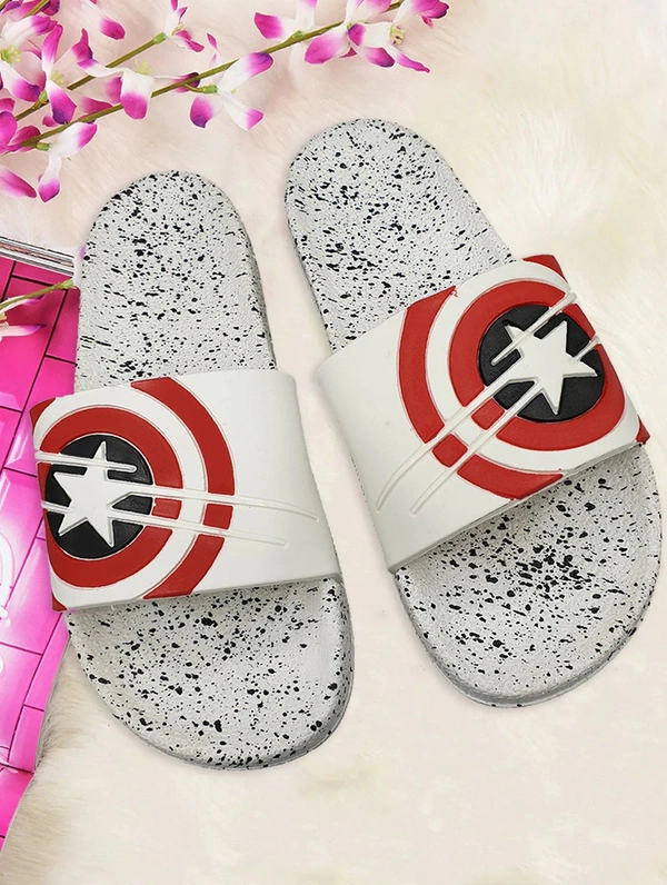 Stylish Men Rubber Slip On Flip Flop - Gray, 8
