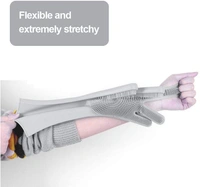 Silicone Non-Slip, Dishwashing and Pet Grooming, Magic Latex Scrubbing Gloves for Household Cleaning Great for Protecting Hands 