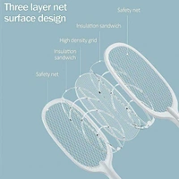 2-IN-1 Rechargeable Electric Swatter & Night Mosquito killing lamp