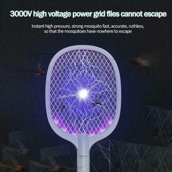2-IN-1 Rechargeable Electric Swatter & Night Mosquito killing lamp