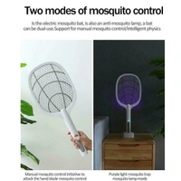 2-IN-1 Rechargeable Electric Swatter & Night Mosquito killing lamp
