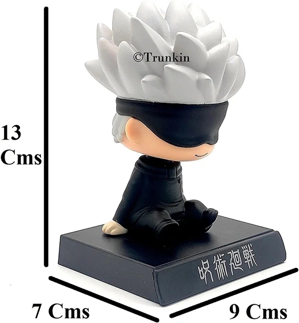 Trunkin Polyester | Jujutsu Kaisen Gojo Satoru Bobblehead | Pvc Figurine | Model Anime Toys Bobble Head (Multicolor)