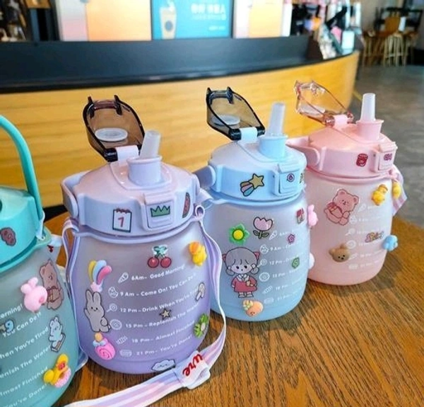 Bottle With Straw 1500 Ml 