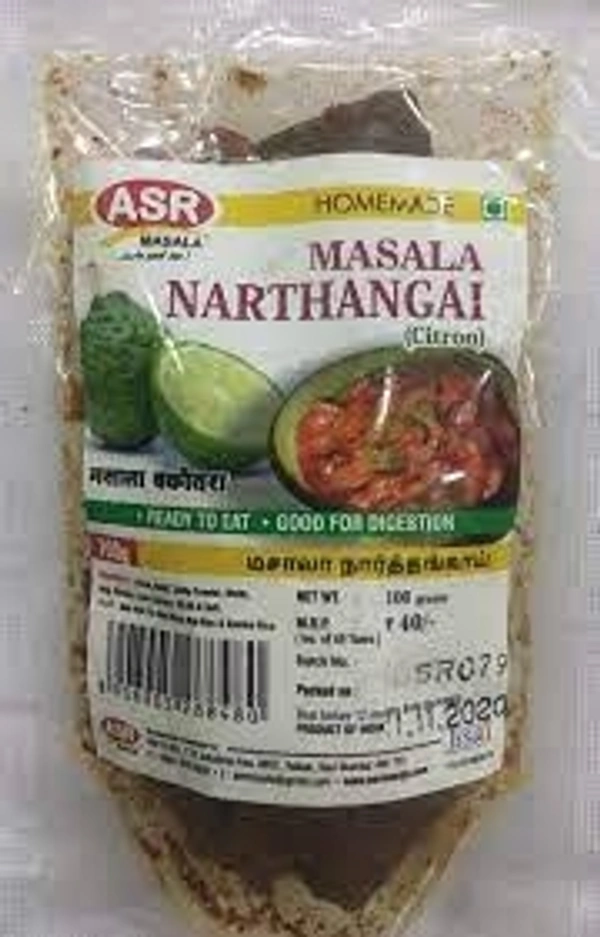 ASR | MASALA NARTHAIGAI 100GM