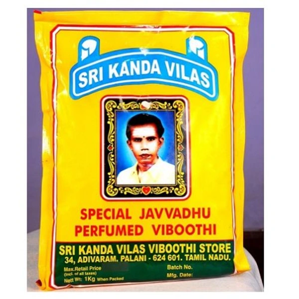 SRI KANDA VILAS JAVVADHU SCENTED VIBOOTHI-100GMS