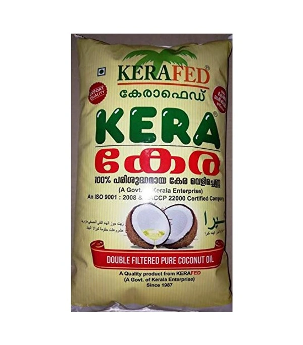 KERAFED | DOUBLE FILTERED PURE COCONUT OIL 1L