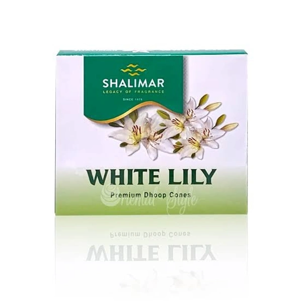 SHALIMAR WHITE LILY DHOOP CONES 25G