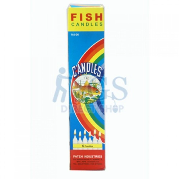 FISH CANDLES 6STICKS