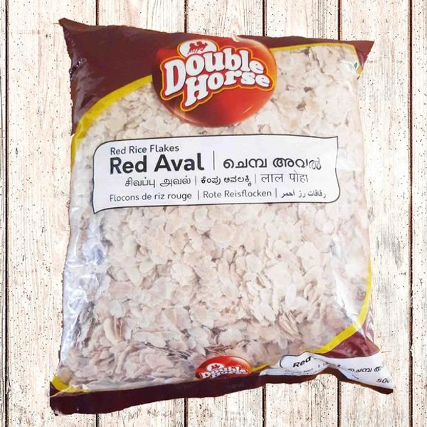 DOUBLE HORSE RED AVAL FLAKES 500GM