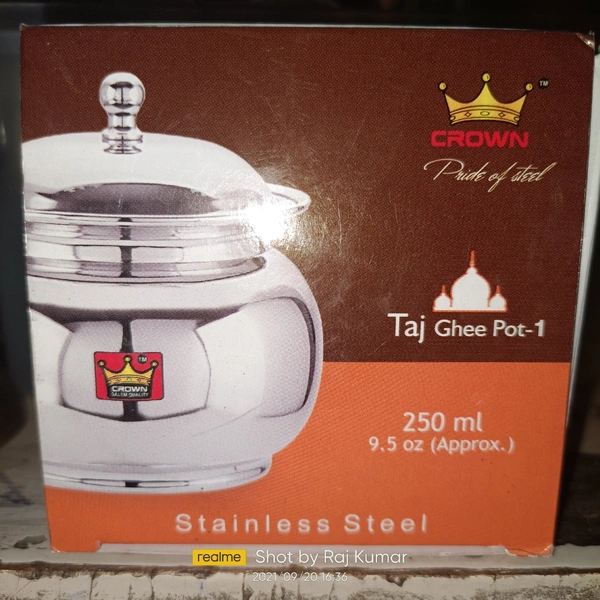 CROWN TAJ GHEE POT 250 Ml