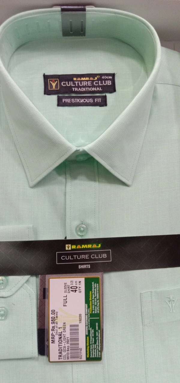 RAMRAJ  CULTVRE CLUB  SHIRTS SIZE 42  HALF SLEEVE