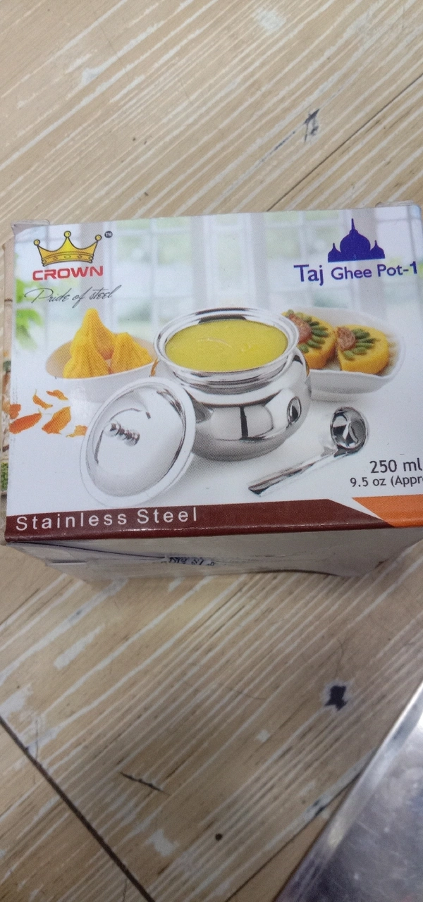 VALLI CROWN TAJ GHEE POT -1