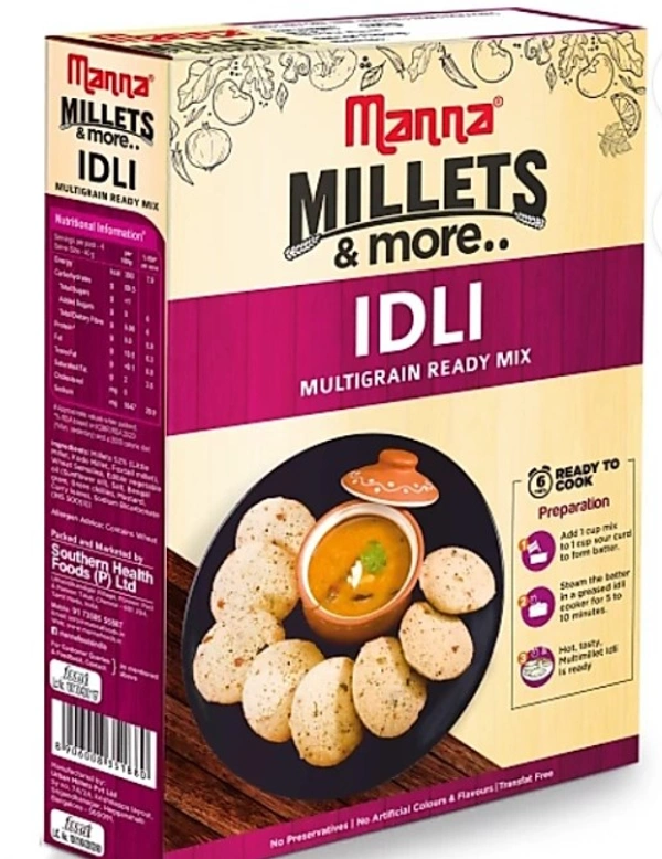 MANNA MILLETS AND MORE IDLI  180G 